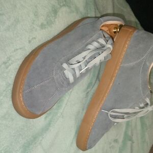 Men's george esquivel Gray Suede Sneakers with Tan Sole